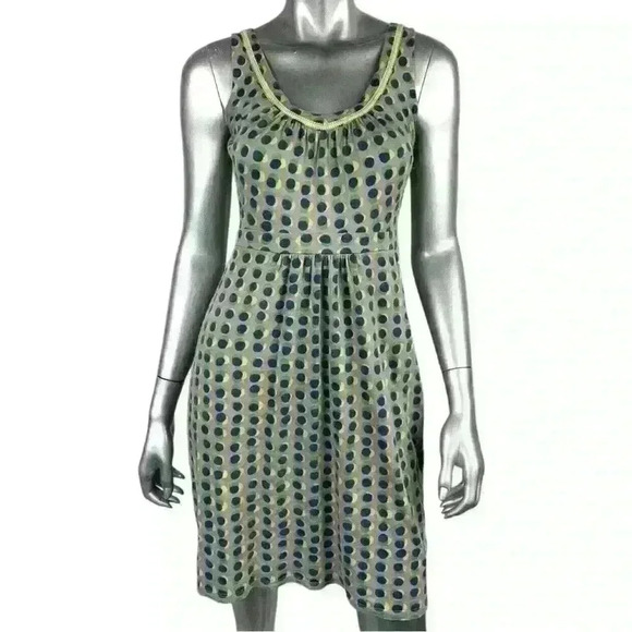 Boden Jersey Polka Dots Driftwood Sienna Dress Size 4R - Picture 1 of 11